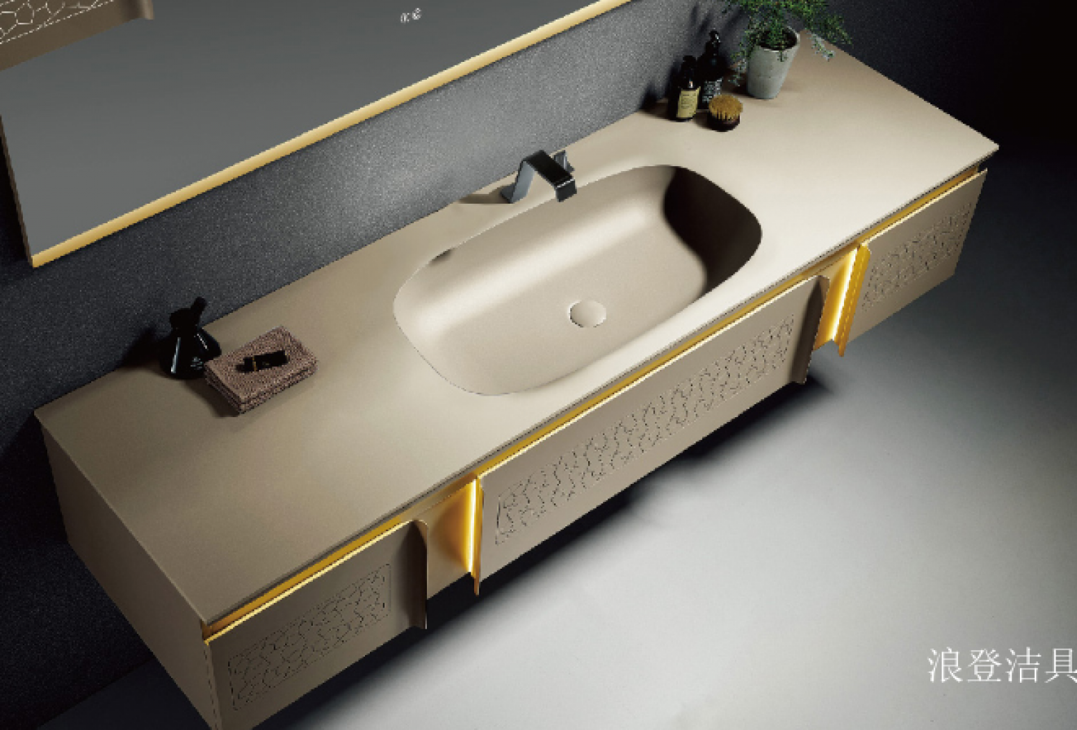 浪登洁具 Bathroom furniture Product 《Minimalist & Unique Bathroom Vanity》 浪登洁具 Bathroom furniture Product 《Minimalist & Unique Bathroom Vanity》【图1】