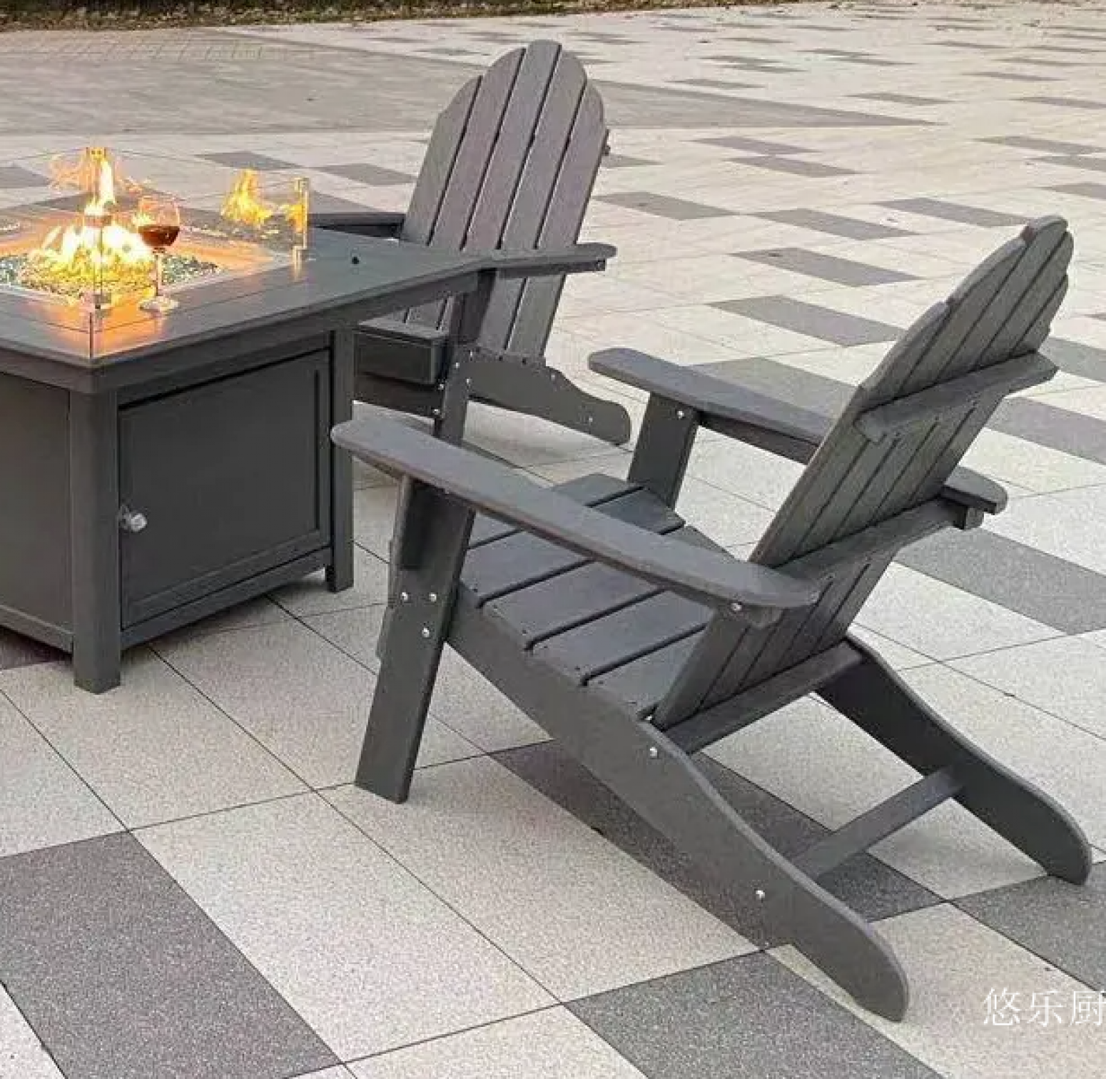 悠乐厨 Outdoor furniture Product 《Terrace fire pit dining table set》 悠乐厨 Outdoor furniture Product 《Terrace fire pit dining table set》【图1】