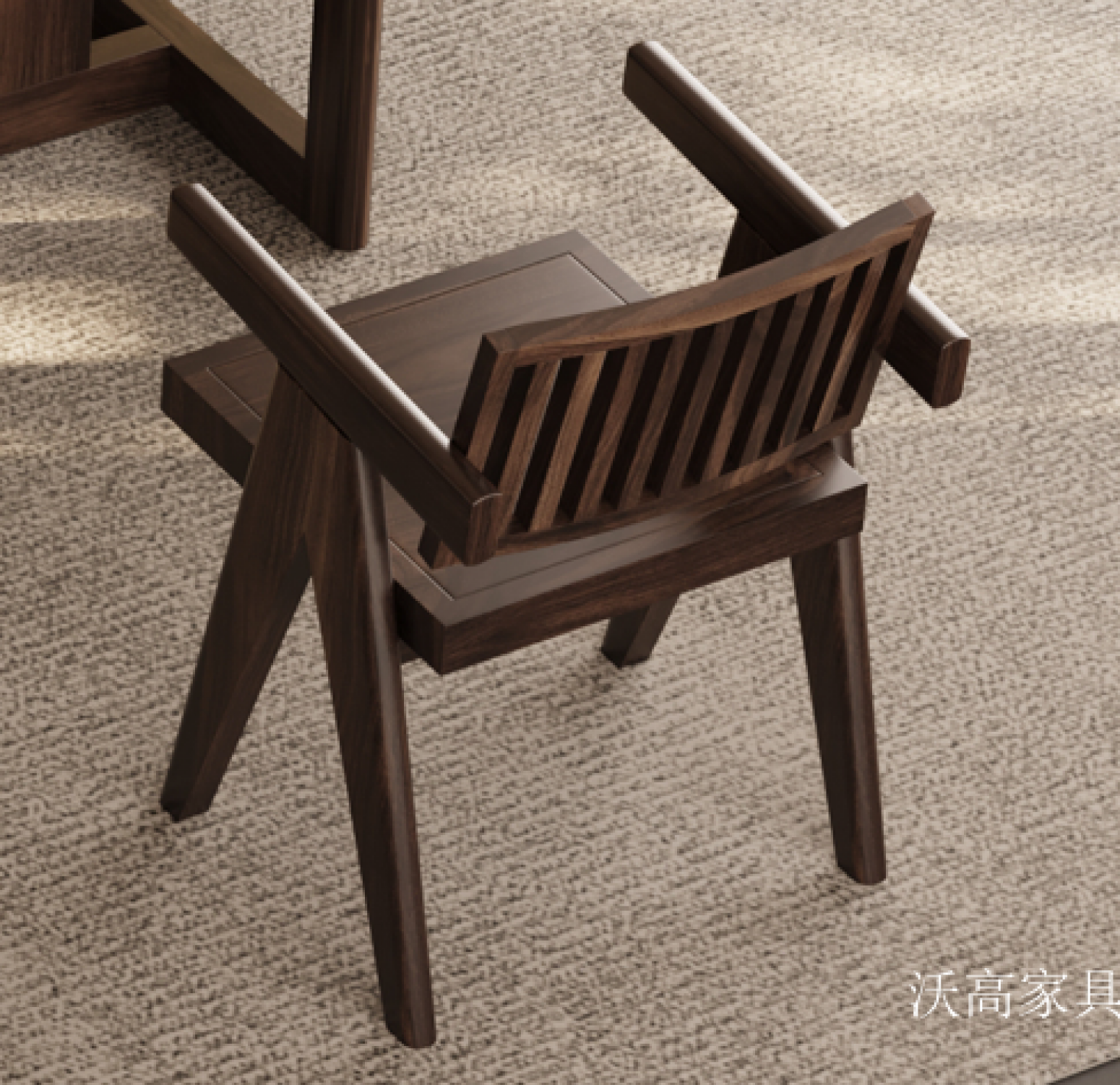 沃高家具 Home Furniture Product 《Solid wood grille contracted tea chair》 沃高家具 Home Furniture Product 《Solid wood grille contracted tea chair》【图1】