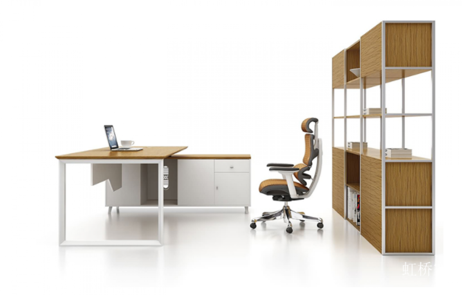 虹桥家具 Office furniture Product 《Simple wooden white splice desk》 虹桥家具 Office furniture Product 《Simple wooden white splice desk》【图0】