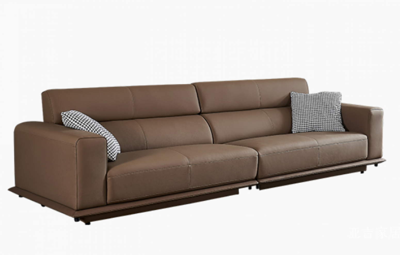 亚吉家居 Home Furniture Product 《A simple brown leather sofa》 亚吉家居 Home Furniture Product 《A simple brown leather sofa》【图0】