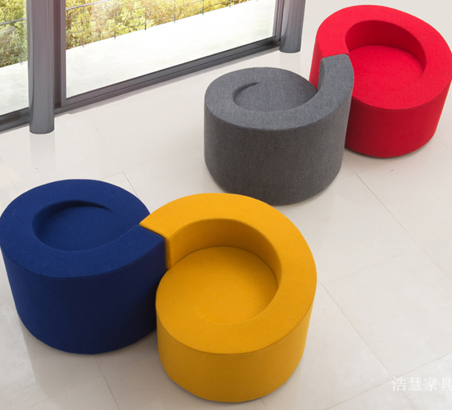 浩慧家具 Office furniture Product 《Colorful circular creative leisure chair》 浩慧家具 Office furniture Product 《Colorful circular creative leisure chair》【图0】