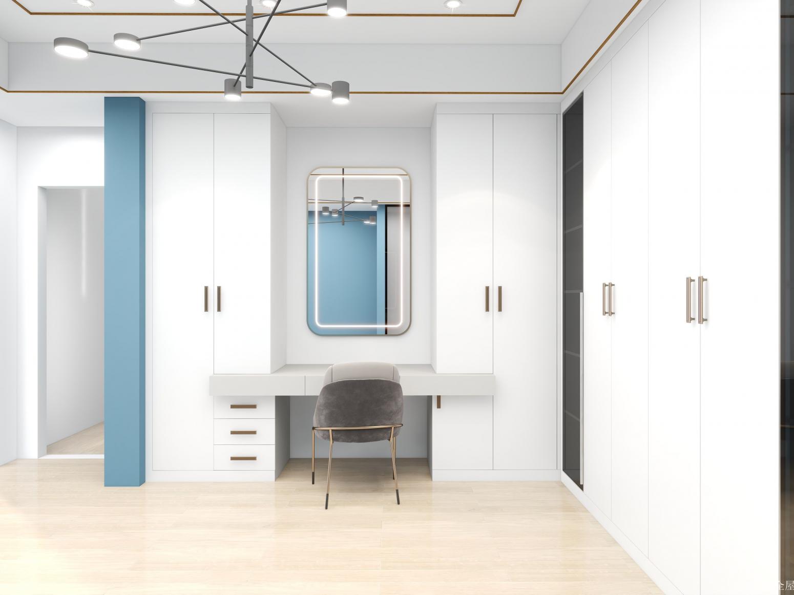 韩信全屋 Home Furniture Product 《White rhyme mirror makeup locker room》 韩信全屋 Home Furniture Product 《White rhyme mirror makeup locker room》【图0】