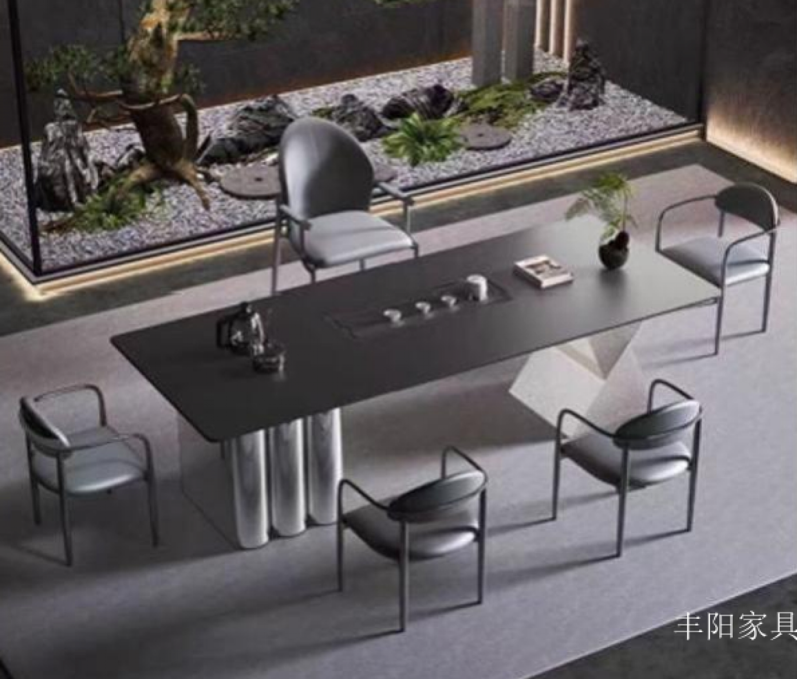 丰阳家具 Home Furniture Product 《Stone slab minimalist tea table》 丰阳家具 Home Furniture Product 《Stone slab minimalist tea table》【图0】