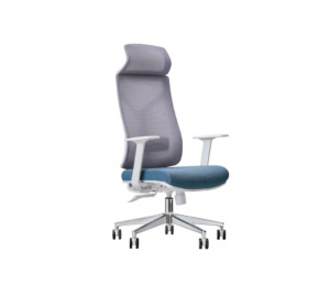 Product picture:Furniture factory 开森家具 Office furniture product name 《Gray blue mesh high back office chair》议价