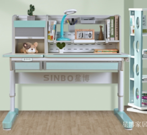 Product picture:Furniture factory 星博家居 Children's furniture product name 《Light blue-green smart study desk》议价