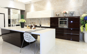 Product picture:Furniture factory 尚居智能 Bathroom furniture product name 《Black and white stylish simple cabinet》议价