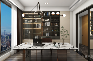 Product picture:Furniture factory 月兔家居 Home Furniture product name 《Modern light luxury viewing study》议价