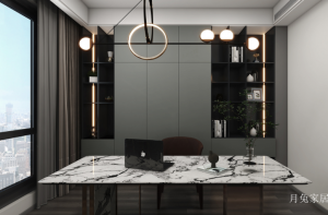 Product picture:Furniture factory 月兔家居 Home Furniture product name 《Dark grey elegant luxury art study》议价