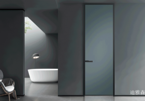 Product picture:Furniture factory 迪雅森 Home Furniture product name 《Dark grey minimalist high-end bathroom door》议价