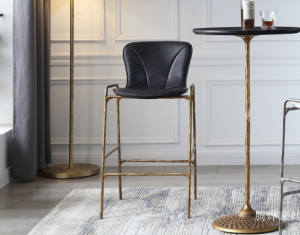 Product picture:Furniture factory 腾烨家具 Home Furniture product name 《Black gold retro light luxury bar chair》议价