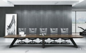 Product picture:Furniture factory 天象文仪 Office furniture product name 《Wood black business high-end conference table》议价