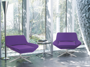 Product picture:Furniture factory 浩慧家具 Office furniture product name 《Purple light luxury modern leisure chair》议价
