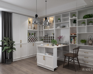 Product picture:Furniture factory 品冠定制 Home Furniture product name 《White rhyme gold luxury multiple fresh study》议价