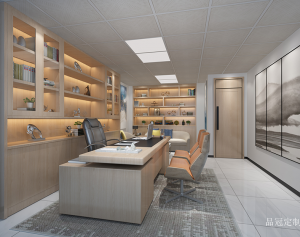 Product picture:Furniture factory 品冠定制 Home Furniture product name 《Shallow wood and business study》议价