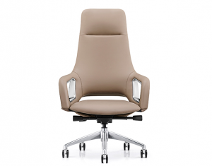 Product picture:Furniture factory 泉琪家具 Office furniture product name 《Light brown high-back luxury office chair》议价