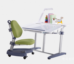 Product picture：Furniture factory赛诺家居Office furnitureproduct name《New Star Children's Growth Desks and Chairs》议价