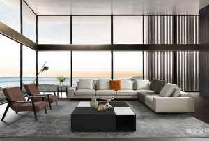 Product picture：Furniture factory欧宝家居Home Furnitureproduct name《OBO Italian minimalist sofa》议价