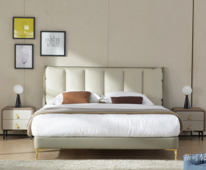 Product picture：Furniture factory斯可馨Home Furnitureproduct name《Light luxury fabric bed》议价