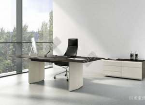 Product picture：Furniture factory巨米家具Office furnitureproduct name《Simple board-style manager's desk》议价