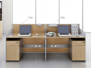 Product picture：Furniture factory巨米家具Office furnitureproduct name《Screen-mounted solid wood office desk》议价