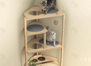 Product picture：Furniture factory大木姜Pet furnitureproduct name《Corner cat climbing frame》议价