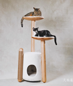 Product picture：Furniture factory大木姜Pet furnitureproduct name《Solid wood cat climbing frame》议价