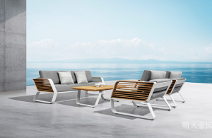Product picture：Furniture factory晴天豪园Outdoor furnitureproduct name《Tianyi series dining tables and chairs》议价