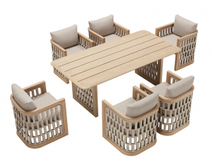 Product picture：Furniture factory晴天豪园Outdoor furnitureproduct name《Gedel series dining tables and chairs》议价