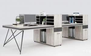 Product picture：Furniture factory华丰富Office furnitureproduct name《A four-person desk》议价