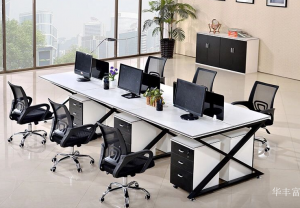 Product picture：Furniture factory华丰富Office furnitureproduct name《Simple office collaboration desk》议价