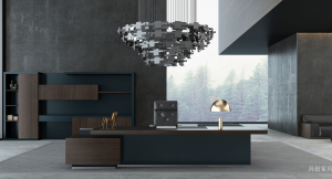 Product picture：Furniture factory具创家具Office furnitureproduct name《Bentayga executive desk》议价