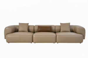 Product picture：Furniture factory志豪家具Home Furnitureproduct name《Warm brown soft sofa》议价