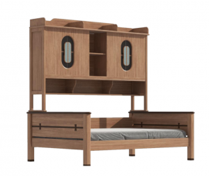 Product picture：Furniture factory万嘉家俱Children's furnitureproduct name《Kids Wardrobe Bed》议价