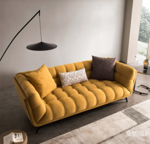 Product picture：Furniture factory爱依瑞斯Home Furnitureproduct name《Italian-Style Minimalist Fabric Sofa Bed》议价