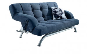 Product picture：Furniture factory博士顿Home Furnitureproduct name《Dark Blue Quilted Upholstered Sofa Bed》议价