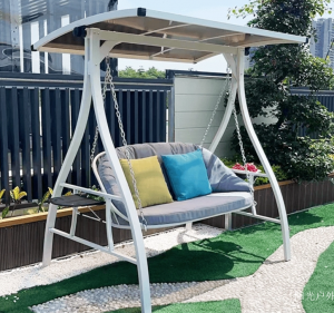 Product picture：Furniture factory阳光户外Outdoor furnitureproduct name《Garden Double Swing Chair》议价