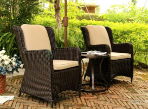 Product picture：Furniture factory意特户外Outdoor furnitureproduct name《Balcony Rattan Table&Chairs》议价