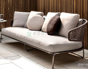 Product picture：Furniture factory意特户外Outdoor furnitureproduct name《Outdoor Webbing Sofa》议价