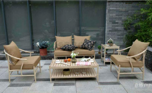 Product picture：Furniture factory意特户外Outdoor furnitureproduct name《Aluminum & Webbing Sofa》议价