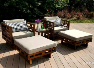 Product picture：Furniture factory意特户外Outdoor furnitureproduct name《Outdoor Teak Sofa》议价