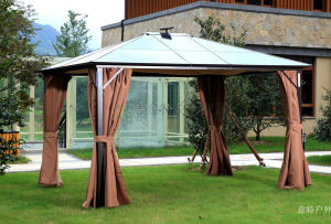 Product picture：Furniture factory意特户外Outdoor furnitureproduct name《Solar-Powered Canopy with Lights》议价