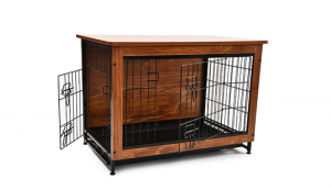 Product picture：Furniture factory 天元宠物 Pet furniture product name 《Steel-Wood Combination Dog Cage》议价