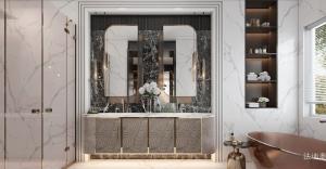 Product picture：Furniture factory法迪奥Bathroom furnitureproduct name《Milan - Stainless Steel Bathroom Vanity》议价