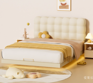 Product picture：Furniture factory爱果乐Children's furnitureproduct name《Igrow Puff Children's Bed》议价