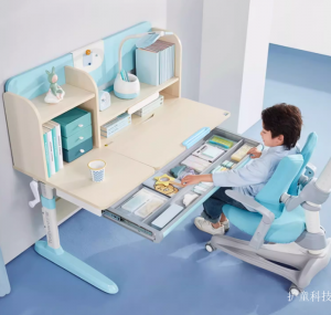 Product picture：Furniture factory护童科技Children's furnitureproduct name《Hutong Kids' Study Desk》议价