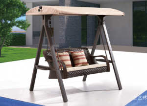 Product picture：Furniture factory金艺林Outdoor furnitureproduct name《Outdoor Sunshade Swing Chair》议价