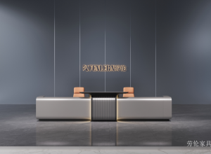 Product picture：Furniture factory劳伦家具Office furnitureproduct name《High-End Luxury Office Reception Desk》议价