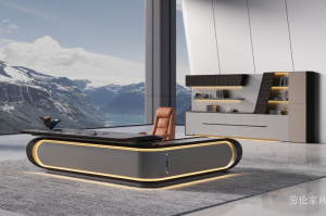 Product picture：Furniture factory劳伦家具Office furnitureproduct name《High-End Luxury Office Desk》议价