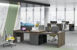 Product picture：Furniture factory 同联家具 Office furniture product name 《Four-Person Face-to-Face Office Desk》议价